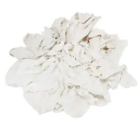 [CHIFFONB/10]  Chiffon tissus 100% recyclé - Blanc - en carton de 10Kg